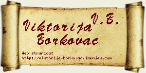 Viktorija Borkovac vizit kartica
